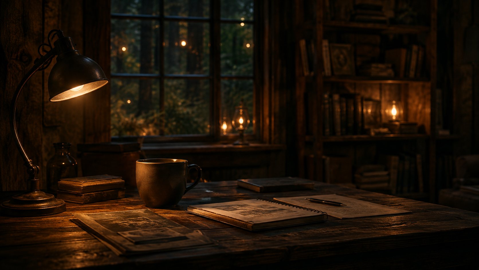 Escritorio creativo acogedor